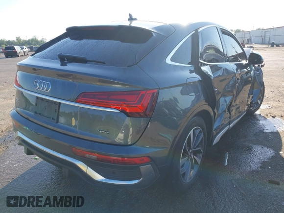 2022 Audi Q5 Sportback S line Premium с VIN WA14AAFY3N2090977, выставлен на аукционе IAAI как лот 42174322 с пробегом Не указан миль и . История ставок и продаж доступна на DreamBid. Изображение 4.