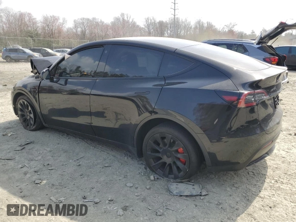 2022 Tesla Model Y Long Range with VIN 7SAYGDEE6NA007215, listed as a Copart auction lot 49749135 with 38,208 mi miles and Salvage Title. Bid and sale history available at carsss.com. Image 2.