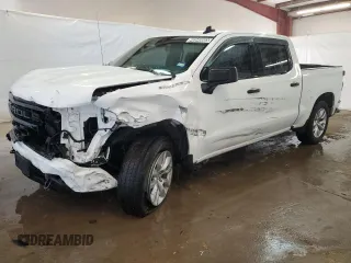 2024 Chevrolet Silverado 1500 Custom with VIN 3GCPABEKXRG318461, listed as a Copart auction lot 46946065 with 13,521 mi miles and Clean Title. Bid and sale history available at DreamBid. Image 1.
