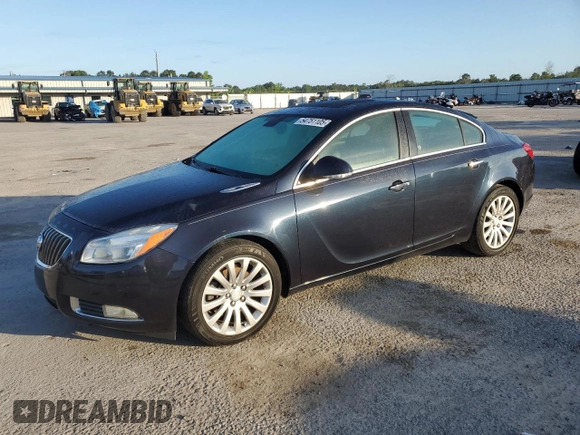 2013 Buick Regal Turbo Premium 1 with VIN 2G4GS5EV6D9235777, listed as a Copart auction lot 54751105 with 150,015 mi miles and Clean Title. Bid and sale history available at DreamBid. Image 1.