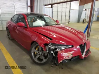 2018 Alfa Romeo Giulia with VIN ZARFAEBN9J7591876, listed as a Copart auction lot 50861772 with 0 mi miles. Bid and sale history available at carsss.com. Image 1.