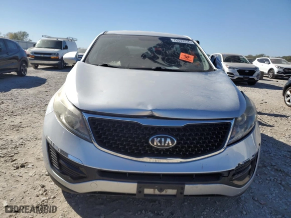 2014 Kia Sportage LX with VIN KNDPB3AC0E7648729, listed as a Copart auction lot 76339224 with 0 mi miles and Salvage Title. Bid and sale history available at carsss.com. Image 5.