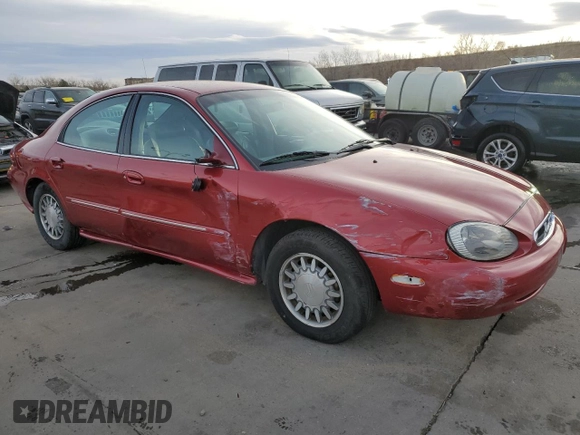 1998 Mercury Sable GS with VIN 1MEFM50U5WG609629, listed as a Copart auction lot 81637854 with 86,230 mi miles and Salvage Title. Bid and sale history available at carsss.com. Image 4.