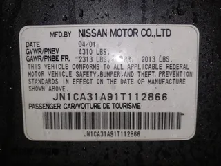 2001 Nissan Maxima SE with VIN JN1CA31A91T112866, listed as a IAAI auction lot 42372546 with 156,069 mi miles and . Bid and sale history available at DreamBid. Image 9.