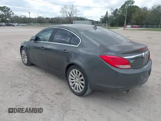 2011 Buick Regal CXL Turbo TO2 with VIN W04GW5EV0B1107958, listed as a IAAI auction lot 41609496 with Not Provided miles. Bid and sale history available at carsss.com. Image 3.