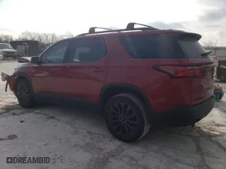 2022 Chevrolet Traverse RS with VIN 1GNERJKW9NJ136221, listed as a Copart auction lot 83496934 with 61,538 mi miles and Salvage Title. Bid and sale history available at carsss.com. Image 2.