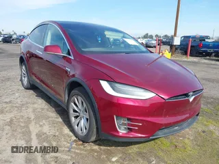2016 Tesla Model X P90D with VIN 5YJXCBE47GFS00236, listed as a IAAI auction lot 41583989 with 113,116 mi miles. Bid and sale history available at carsss.com. Image 1.