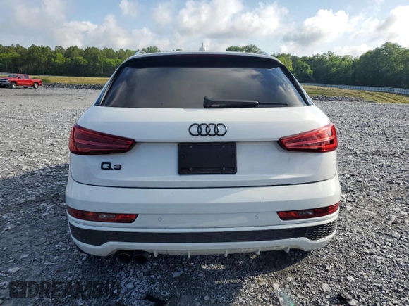 2016 Audi Q3 Prestige with VIN WA1FFCFS0GR007940, listed as a Copart auction lot 57384685 with 61,336 mi miles and Salvage title. Bid and sale history available at DreamBid. Image 6.