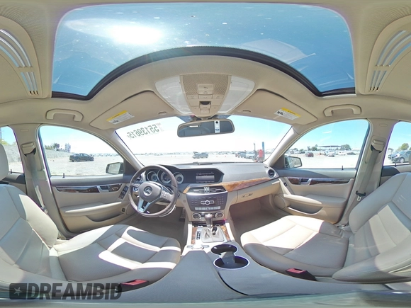 2014 Mercedes-Benz C 250 Sport with VIN WDDGF4HB0EA933110, listed as a Copart auction lot 55139615 with 110,603 mi miles and Salvage Title. Bid and sale history available at DreamBid. Image 14.