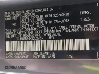 2019 Lexus NX 300 z VIN JTJBARBZ4K2202933, wystawiony jako IAAI lot #41836534 z przebiegiem 51 783 mil mil oraz . Historia ofert i sprzedaży dostępna na DreamBid. Obrazek 9.