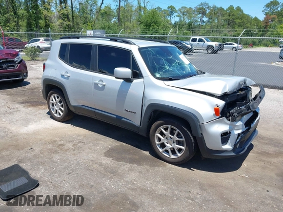 2020 Jeep Renegade Latitude with VIN ZACNJABB8LPL63973, listed as a IAAI auction lot 42552558 with 104,089 mi miles and . Bid and sale history available at DreamBid. Image 1.