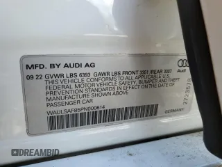 2023 Audi S8 z VIN WAULSAF85PN000614, wystawiony jako Copart lot #57060365 z przebiegiem 20 079 mil mil oraz Szkody całkowita. Historia ofert i sprzedaży dostępna na DreamBid. Obrazek 12.