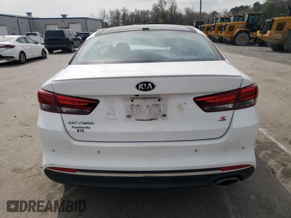 2018 Kia Optima S with VIN 5XXGT4L35JG247016, listed as a Copart auction lot 49887855 with 116,295 mi miles and Salvage title. Bid and sale history available at DreamBid. Image 6.