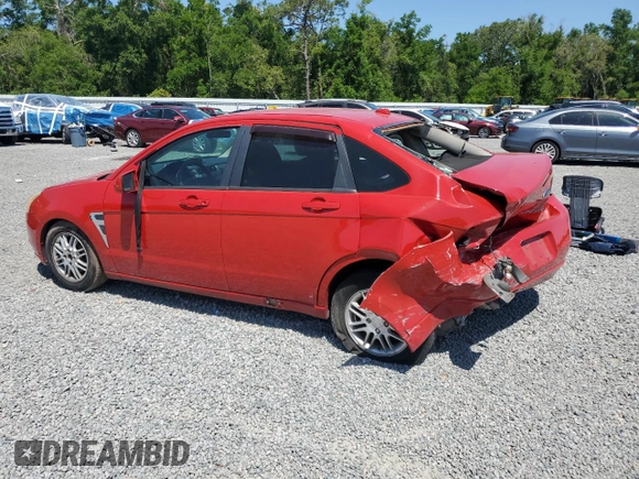 2008 Ford Focus SE with VIN 1FAHP35N38W161641, listed as a Copart auction lot 52700255 with 190,166 mi miles and Salvage Title. Bid and sale history available at carsss.com. Image 2.