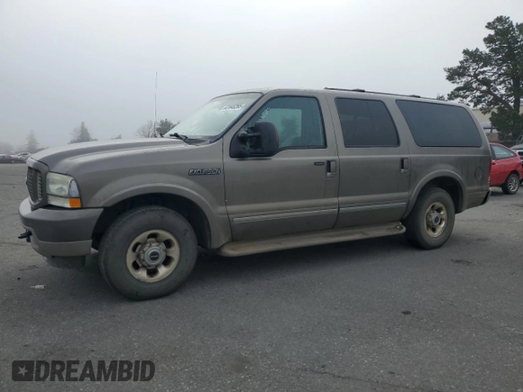2004 Ford Excursion Limited z VIN 1FMNU42P24EA22324, wystawiony jako Copart lot #47445265 z przebiegiem 238 375 mil mil oraz Szkody całkowita. Historia ofert i sprzedaży dostępna na DreamBid. Obrazek 1.