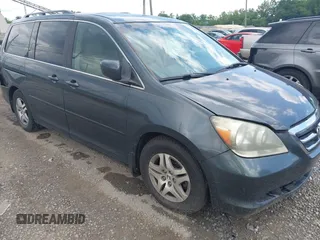 2005 Honda Odyssey EX-L with VIN 5FNRL38725B089595, listed as a IAAI auction lot 42614178 with Not provided miles and . Bid and sale history available at DreamBid. Image 1.