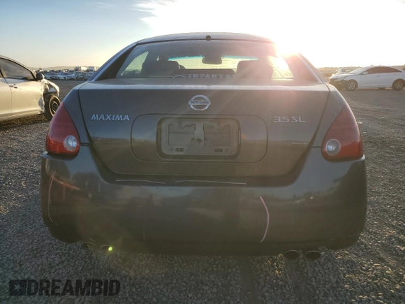 2006 Nissan Maxima 3.5 SE with VIN 1N4BA41EX6C806559, listed as a Copart auction lot 80998724 with 183,273 mi miles and Salvage Title. Bid and sale history available at carsss.com. Image 6.