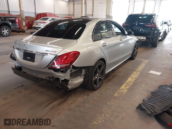 2016 Mercedes-Benz C 450 AMG with VIN 55SWF6EB2GU110774, listed as a IAAI auction lot 42239393 with 41,237 mi miles and . Bid and sale history available at DreamBid. Image 4.