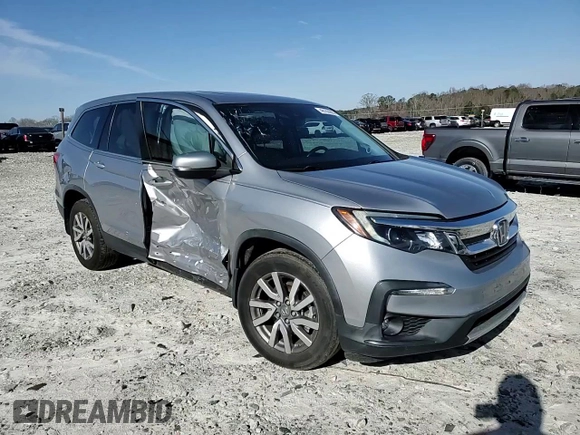2019 Honda Pilot EX-L with VIN 5FNYF5H53KB034713, listed as a Copart auction lot 48163965 with 68,327 mi miles and Salvage Title. Bid and sale history available at DreamBid. Image 11.