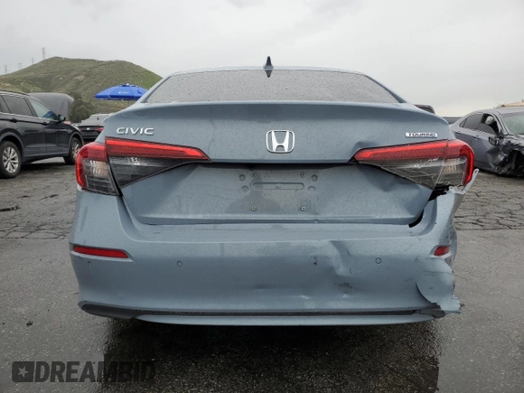 2023 Honda Civic Sedan Touring with VIN 2HGFE1F99PH322358, listed as a Copart auction lot 48635375 with 18,262 mi miles and Salvage Title. Bid and sale history available at carsss.com. Image 6.