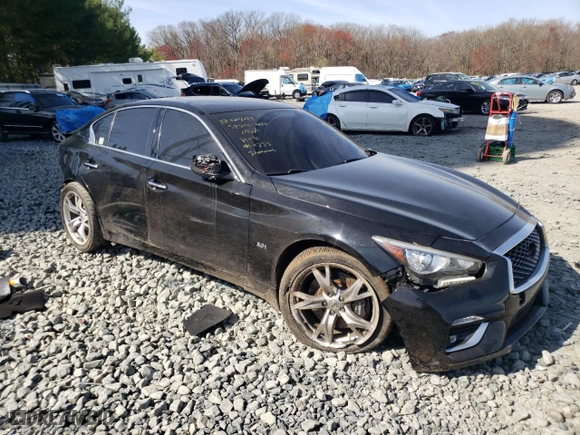 2019 Infiniti Q50 3.0t LUXE with VIN JN1EV7AR3KM550353, listed as a Copart auction lot 49812154 with NaN miles and Salvage Title. Bid and sale history available at carsss.com. Image 4.
