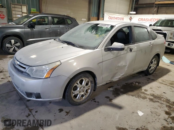 2009 Ford Focus SES with VIN 1FAHP36N59W262468, listed as a Copart auction lot 45548975 with 139,861 mi miles and Salvage Title. Bid and sale history available at carsss.com. Image 1.