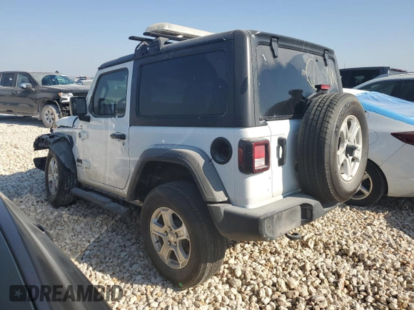 2023 Jeep Wrangler Sport с VIN 1C4HJXAG4PW598962, выставлен на аукционе Copart как лот 71889884 с пробегом 37 986 миль миль и Списание • Salvage title. История ставок и продаж доступна на DreamBid. Изображение 2.