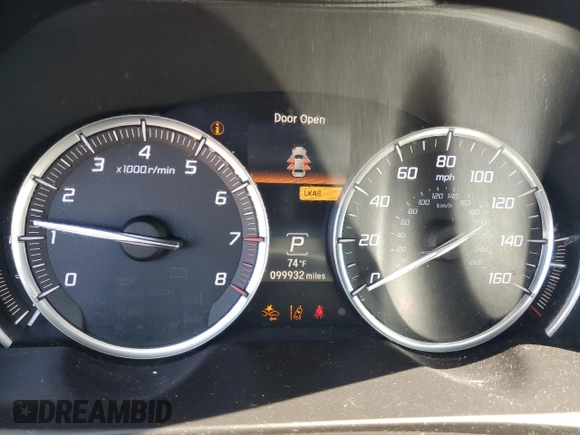 2016 Acura TLX Technology with VIN 19UUB1F5XGA009511, listed as a Copart auction lot 59042585 with 99,932 mi miles and Salvage title. Bid and sale history available at DreamBid. Image 9.