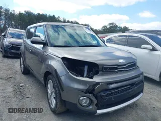 2018 Kia Soul + with VIN KNDJP3A58J7568064, listed as a IAAI auction lot 41628469 with 98,947 mi miles. Bid and sale history available at carsss.com. Image 1.