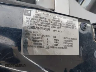 2007 Chevrolet Equinox LS with VIN 2CNDL23F476225376, listed as a IAAI auction lot 42084870 with 225,676 mi miles and . Bid and sale history available at DreamBid. Image 9.