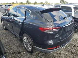 2021 Maserati Levante GranLusso with VIN ZN661XUL9MX372940, listed as a Copart auction lot 74105444 with 0 mi miles and Salvage Title. Bid and sale history available at carsss.com. Image 2.