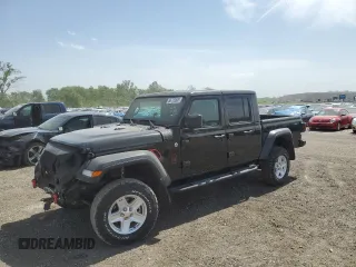 2020 Jeep Gladiator Sport S z VIN 1C6HJTAG7LL150131, wystawiony jako Copart lot #56726835 z przebiegiem 18 428 mil mil oraz Szkoda całkowita • Salvage title. Historia ofert i sprzedaży dostępna na DreamBid. Obrazek 1.