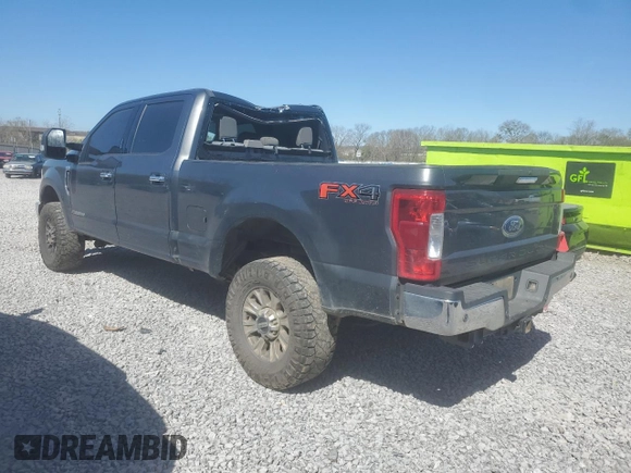 2017 Ford Super Duty F-250 SRW Lariat with VIN 1FT7W2BT0HED14889, listed as a Copart auction lot 47591825 with 219,807 mi miles and Salvage Title. Bid and sale history available at carsss.com. Image 2.