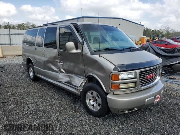 2002 GMC Savana z VIN 1GDFG65R221108418, wystawiony jako Copart lot #51793385 z przebiegiem 150 466 mil mil oraz Szkoda całkowita • Salvage title. Historia ofert i sprzedaży dostępna na DreamBid. Obrazek 4.