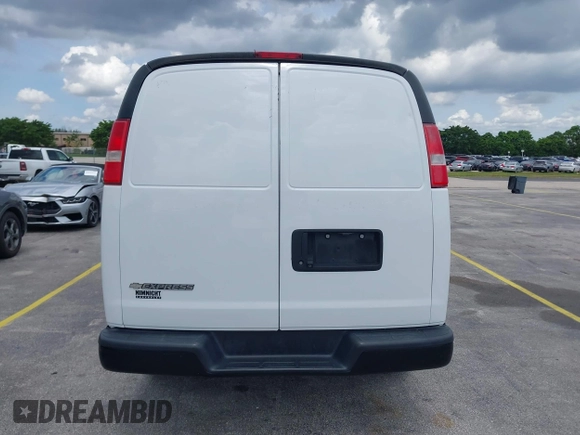 2018 Chevrolet Express Cargo with VIN 1GCWGAFP0J1342902, listed as a IAAI auction lot 42568676 with 98,489 mi miles and . Bid and sale history available at DreamBid. Image 16.