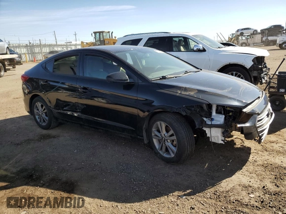 2017 Hyundai Elantra SE with VIN 5NPD84LF5HH152257, listed as a Copart auction lot 47344035 with 44,343 mi miles and Salvage Title. Bid and sale history available at DreamBid. Image 4.