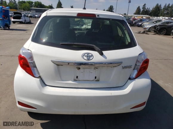 2014 Toyota Yaris L with VIN JTDJTUD39ED597169, listed as a Copart auction lot 65620184 with 0 mi miles and Salvage Title. Bid and sale history available at carsss.com. Image 6.