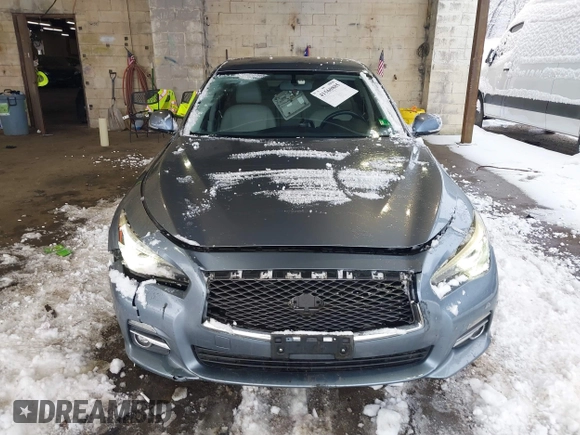 2015 Infiniti Q50 Premium with VIN JN1BV7AR4FM399046, listed as a IAAI auction lot 41560885 with 143,488 mi miles and . Bid and sale history available at DreamBid. Image 12.