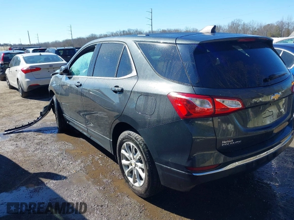 2019 Chevrolet Equinox LT with VIN 2GNAXUEV4K6187658, listed as a IAAI auction lot 41552383 with 107,543 mi miles and . Bid and sale history available at DreamBid. Image 3.