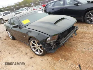 2011 Ford Mustang GT with VIN 1ZVBP8CF5B5124240, listed as a IAAI auction lot 41921557 with 57,695 mi miles. Bid and sale history available at carsss.com. Image 1.