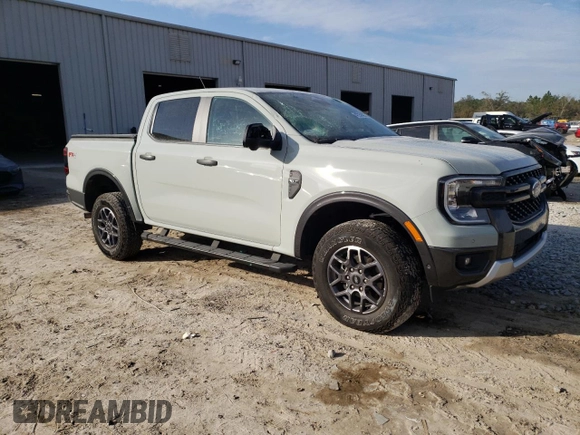 2024 Ford Ranger XLT with VIN 1FTER4HH0RLE09110, listed as a Copart auction lot 42250995 with 11,956 mi miles and Salvage Title. Bid and sale history available at carsss.com. Image 4.