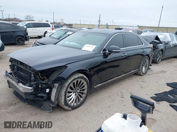 2017 Genesis G90 Premium with VIN KMHG34JA0HU025226, listed as a IAAI auction lot 41609402 with 61,230 mi miles and . Bid and sale history available at DreamBid. Image 2.