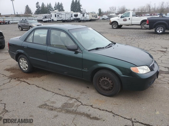 2001 Mazda Protege DX with VIN JM1BJ222910404111, listed as a Copart auction lot 88333775 with 171,876 mi miles and Salvage Title. Bid and sale history available at carsss.com. Image 4.