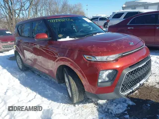 2020 Kia Soul LX with VIN KNDJ23AU6L7097430, listed as a IAAI auction lot 41288206 with 74,398 mi miles. Bid and sale history available at carsss.com. Image 1.