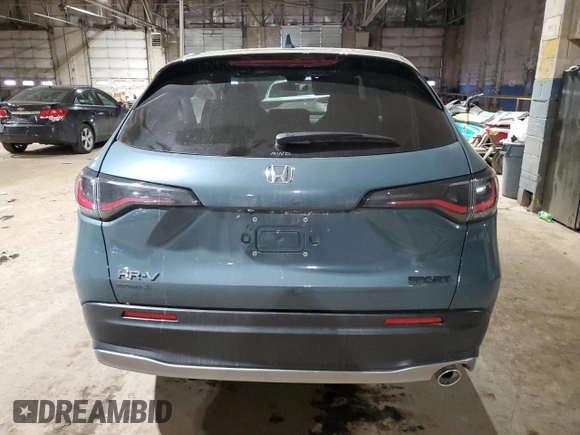 2024 Honda HR-V Sport with VIN 3CZRZ2H5XRM746324, listed as a Copart auction lot 89242615 with 11,697 mi miles and Salvage Title. Bid and sale history available at carsss.com. Image 6.