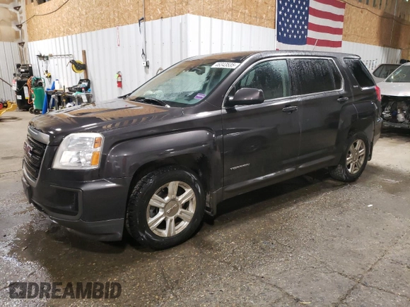 2016 GMC Terrain SLE with VIN 2GKFLSEK9G6121557, listed as a Copart auction lot 46343535 with 83,451 mi miles and Salvage Title. Bid and sale history available at carsss.com. Image 1.