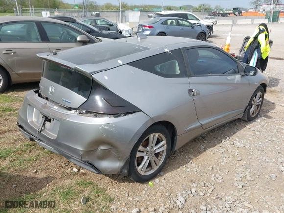 2011 Honda CR-Z EX with VIN JHMZF1D68BS000215, listed as a IAAI auction lot 42068244 with 154,707 mi miles. Bid and sale history available at carsss.com. Image 4.