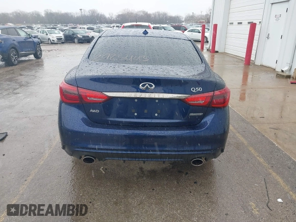 2021 Infiniti Q50 3.0t SIGNATURE EDITION with VIN JN1EV7CR0MM756102, listed as a IAAI auction lot 41743546 with 16,320 mi miles. Bid and sale history available at carsss.com. Image 16.