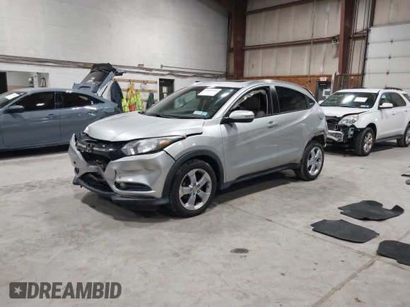 2016 Honda HR-V EX-L w/Navi with VIN 3CZRU6H7XGM711089, listed as a IAAI auction lot 41801419 with 68,983 mi miles. Bid and sale history available at carsss.com. Image 17.