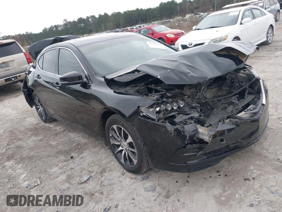 2017 Acura TLX with VIN 19UUB1F3XHA006883, listed as a IAAI auction lot 41378116 with 113,469 mi miles. Bid and sale history available at carsss.com. Image 1.